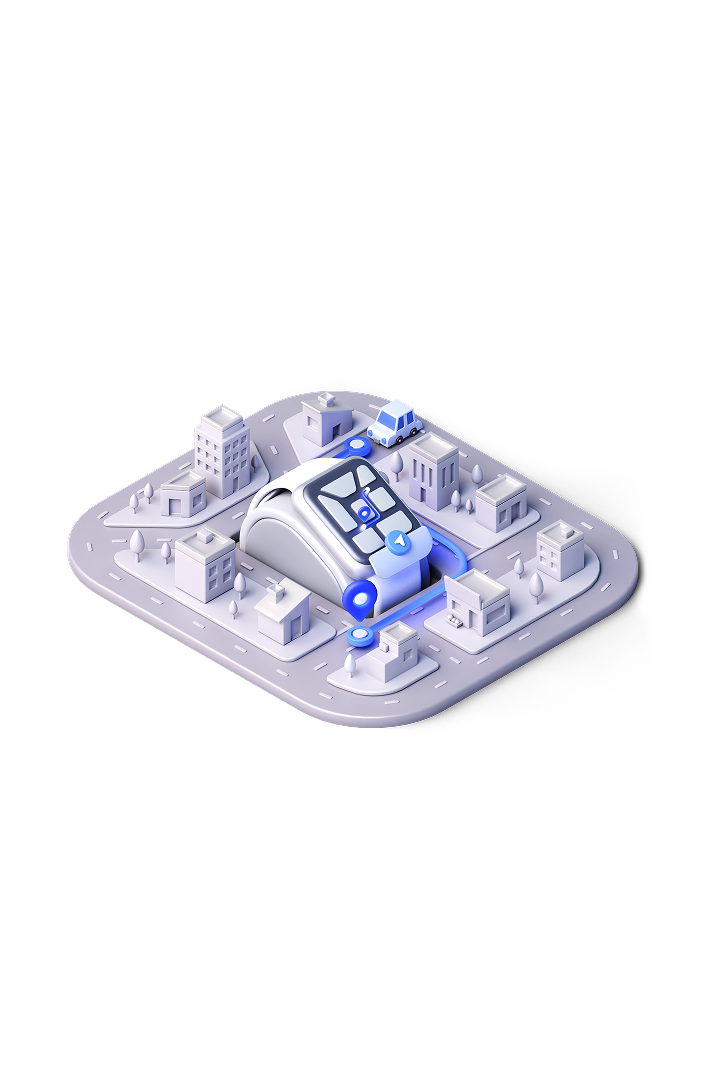 3D illustration of automation platform